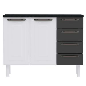 Balcão de Cozinha Colormaq Titanium Cinza