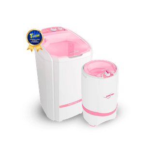 Combo Tanquinho 18kg + Centrífuga de Roupas 12kg Rosa Color Dreams Colormaq